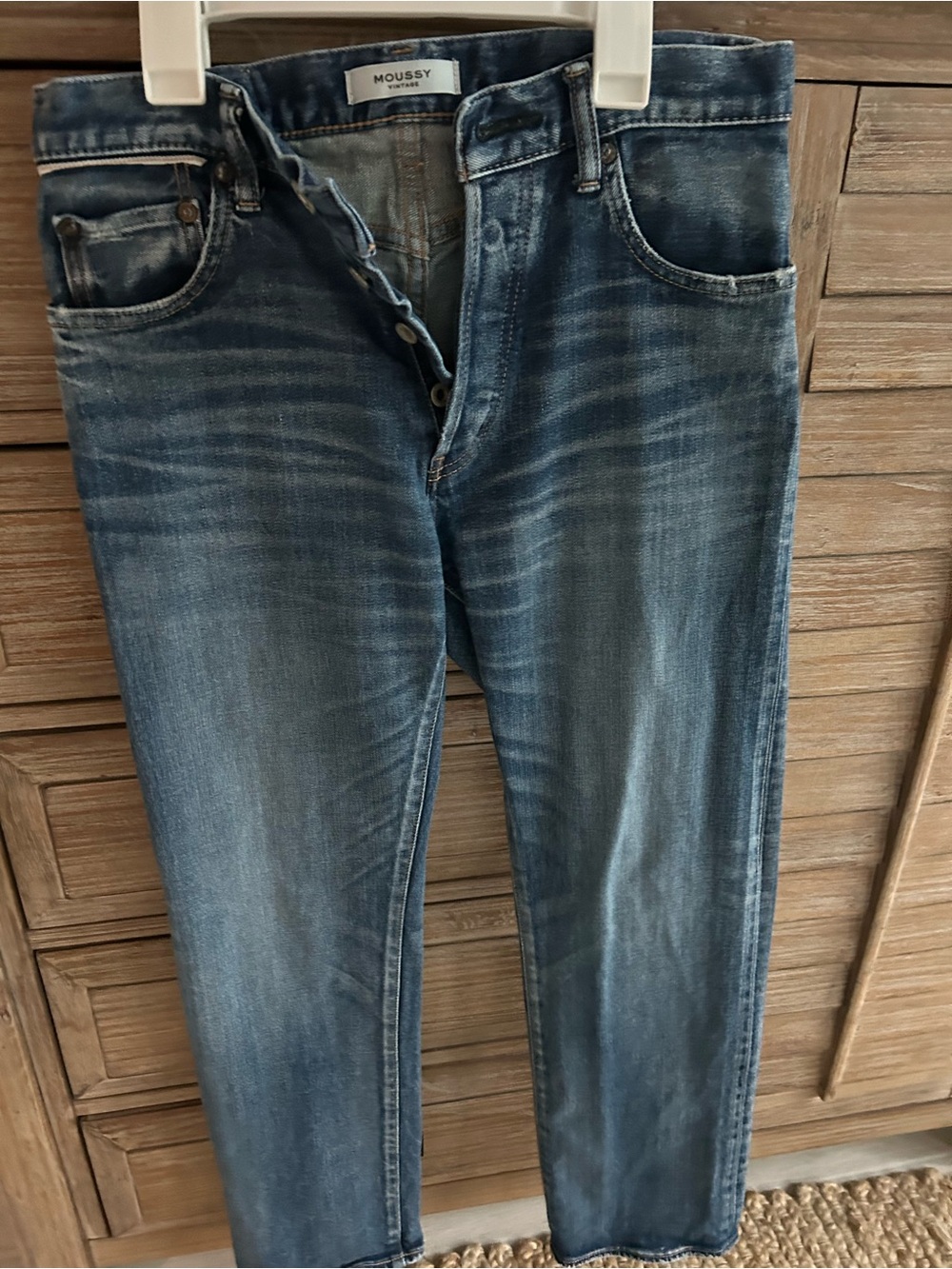 Moussy Blue Washed Slim Jeans